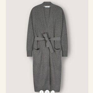 grey - Nomad New York 100% Cashmere "Mercer" Duster Cardigan.